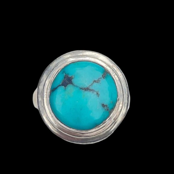 Jewelry - Vintage Sterling Silver Turquoise Ring - Size 8